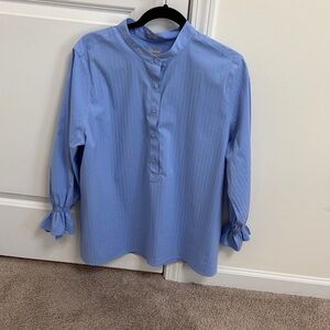 Chico's Light Blue Casual Button Down Shirt